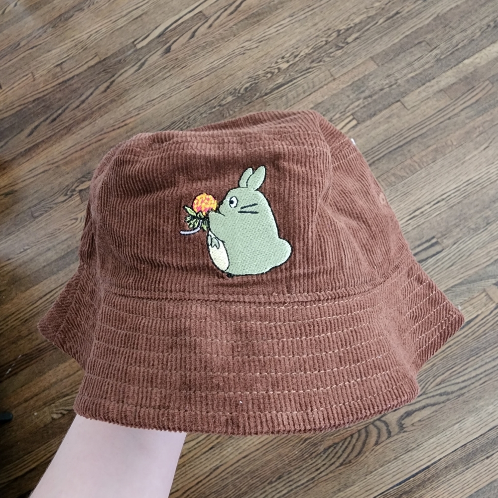 Hot Topic Totoro Brown Corduroy Bucket Hat